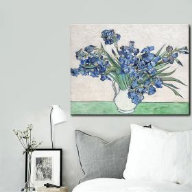 The Palette Large Size Flower Oil Painting Handmade Canvas Creative Painting on Canvas Pictures Painting White Flower Painting (size: 75X150CM)